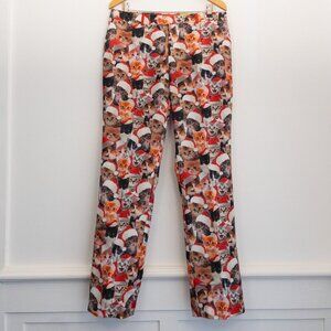 Tipsy Elves Cat Christmas Pants 36W | Novelty Holiday Party Trousers